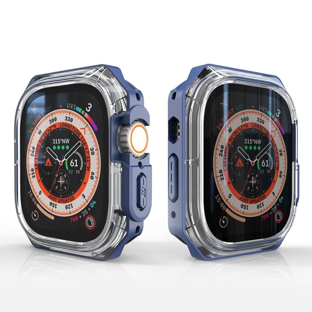 Smartwatch Kunststoff Hülle für Apple Watch Ultra 4 / 3 / 2 / 1 49mm Schutz Case