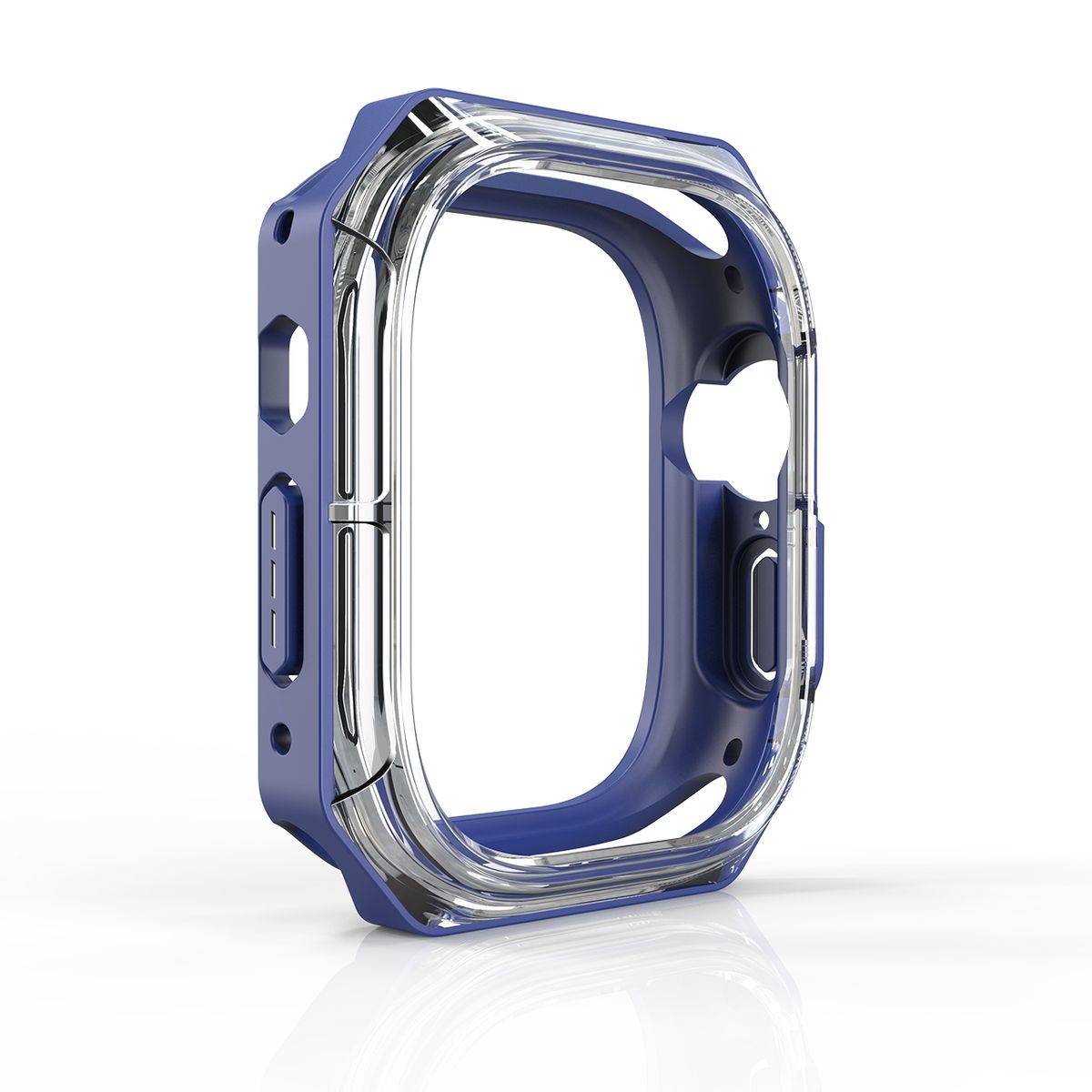 Für Apple Watch Ultra 1 + 2 49mm Uhr Gehäuse Silikon Schutz Hülle Blau