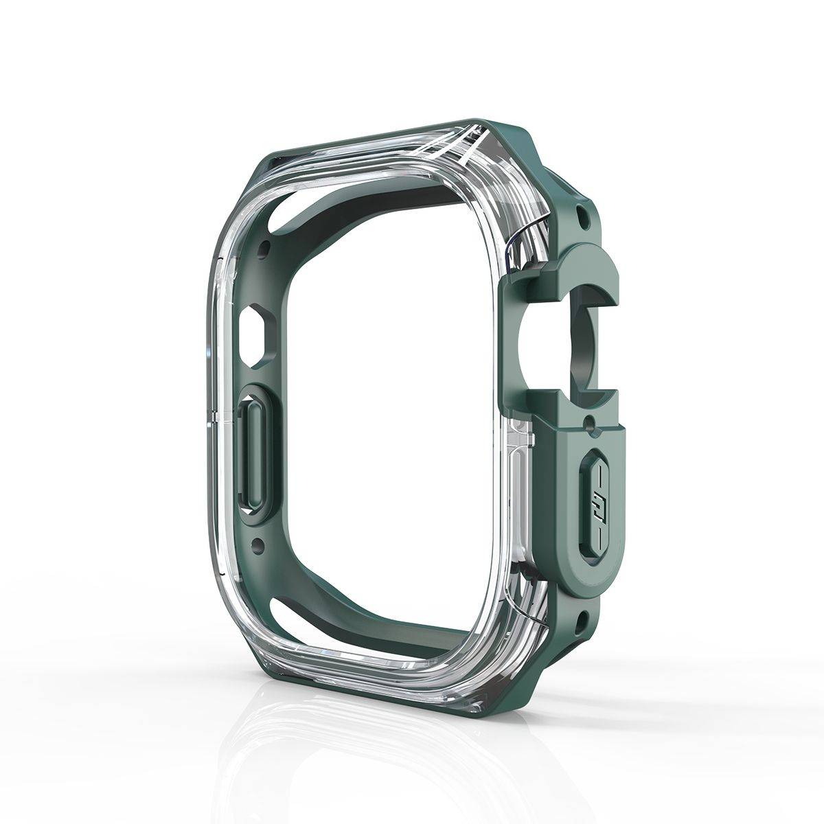 Für Apple Watch Ultra 1 + 2 49mm Uhr Gehäuse Silikon Schutz Hülle Grün