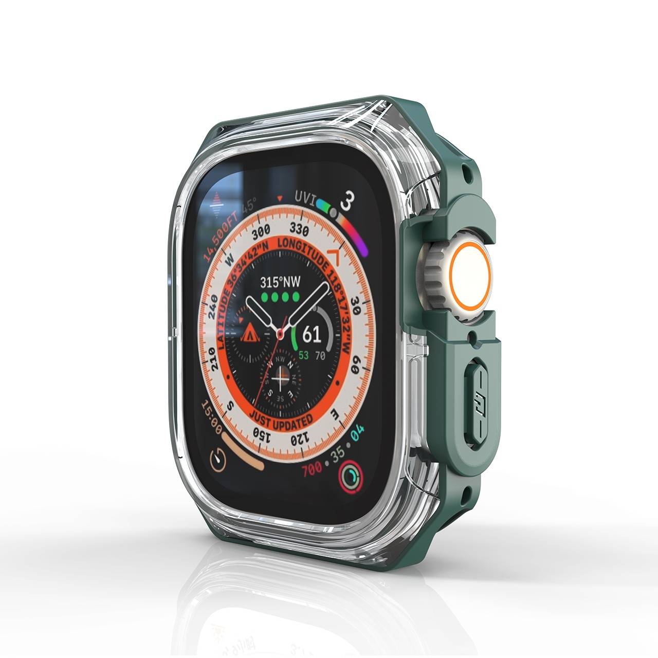 Smartwatch Kunststoff Hülle für Apple Watch Ultra 4 / 3 / 2 / 1 49mm Schutz Case