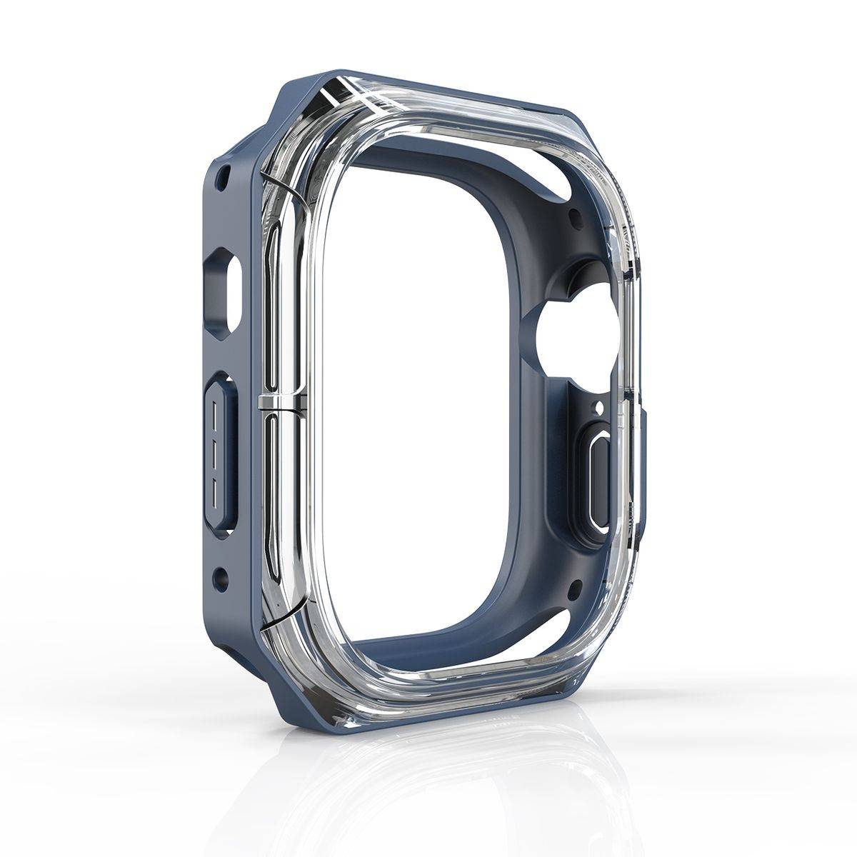 Für Apple Watch Ultra 1 + 2 49mm Uhr Gehäuse Silikon Hülle Dunkelblau
