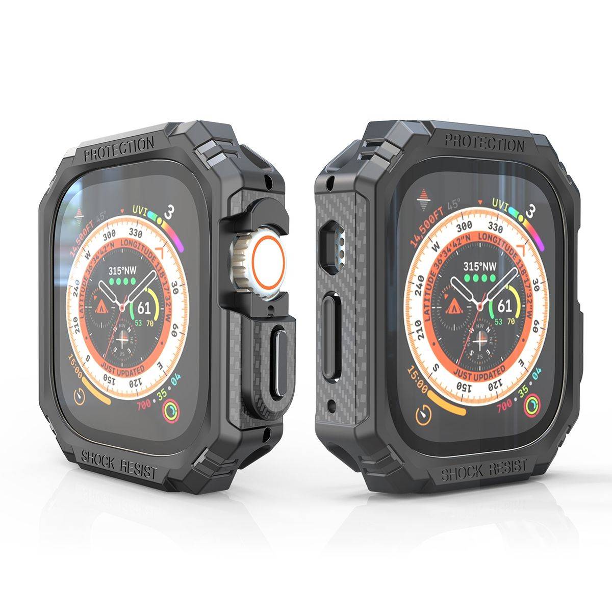 Für Apple Watch Ultra 1 + 2 49mm Shockproof Hülle Cover Case PC / TPU