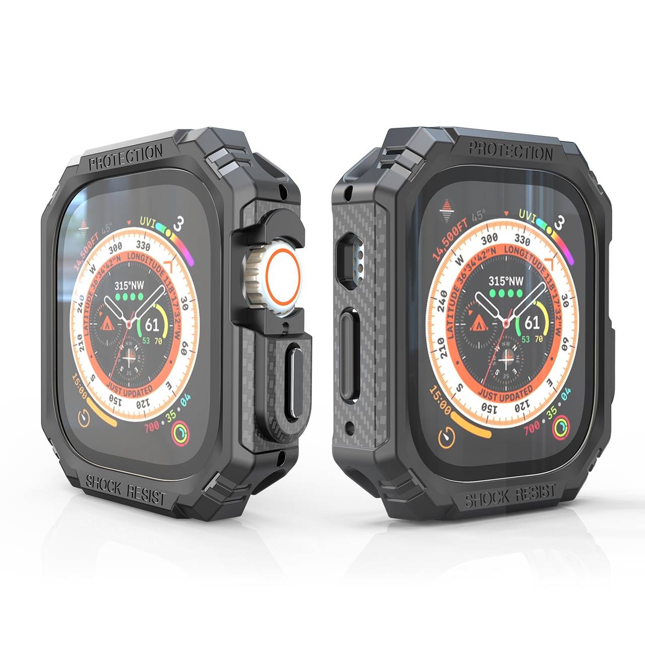 Smartwatch Kunststoff Hülle für Apple Watch Ultra 4 / 3 / 2 / 1 49mm Schutz Case