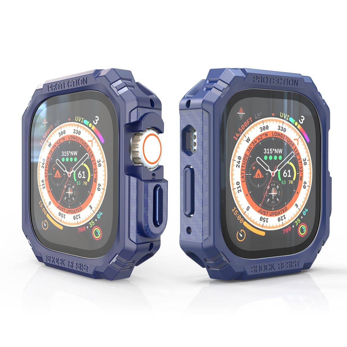 Für Apple Watch Ultra 1 + 2 49mm Shockproof Hülle Cover Case PC / TPU