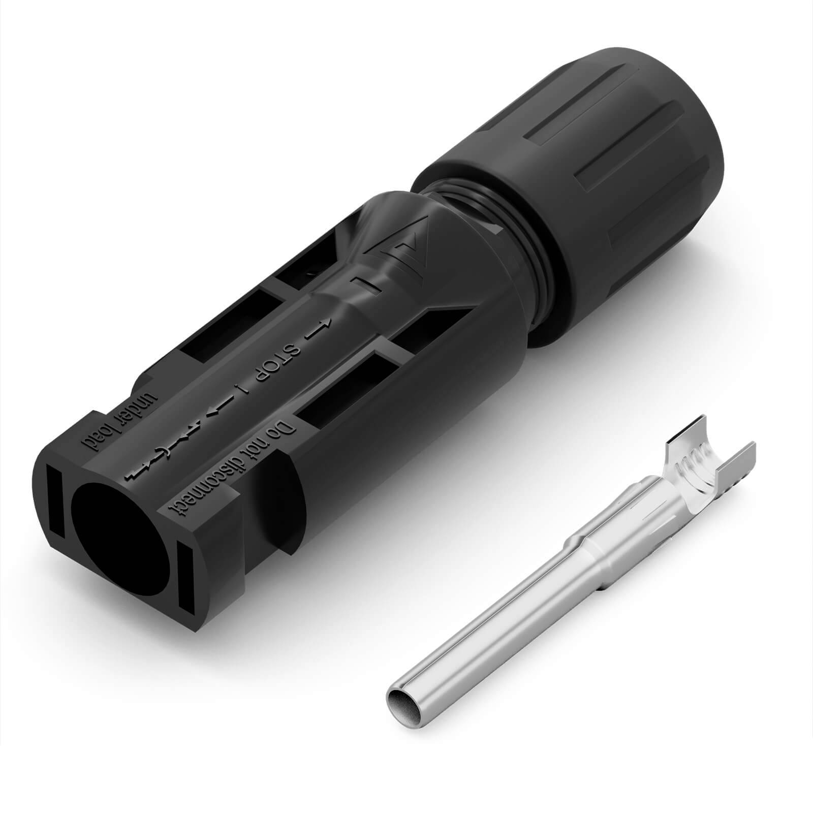 hb-digital 15m Solarkabel 6mm² H1Z2Z2-K Solarstecker Solarbuchse Photovoltaik PV Kabel rot