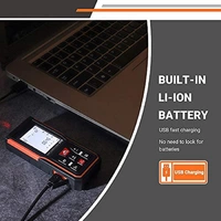 TACKLIFE S5-60, 60 m Laser-Entfernungsmesser, Lasermessgerät, USB-Aufladung, ±2 mm Genauigkeit, elektronischer Winkelsensor, 99 Speicher, m/in/ft/ft TACKLIFE S5-60, 60 m Laser-Entfernungsmesser, Lasermessgerät, USB-Aufladung, ±2 mm Genauigkeit, elektronischer Winkelsensor, 99 Speicher, m/in/ft/ft