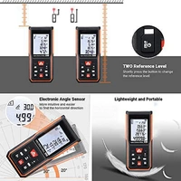 TACKLIFE S5-60, 60 m Laser-Entfernungsmesser, Lasermessgerät, USB-Aufladung, ±2 mm Genauigkeit, elektronischer Winkelsensor, 99 Speicher, m/in/ft/ft TACKLIFE S5-60, 60 m Laser-Entfernungsmesser, Lasermessgerät, USB-Aufladung, ±2 mm Genauigkeit, elektronischer Winkelsensor, 99 Speicher, m/in/ft/ft