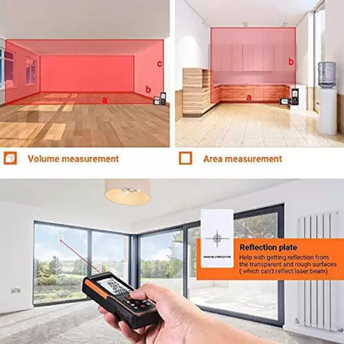 TACKLIFE S5-60, 60 m Laser-Entfernungsmesser, Lasermessgerät, USB-Aufladung, ±2 mm Genauigkeit, elektronischer Winkelsensor, 99 Speicher, m/in/ft/ft TACKLIFE S5-60, 60 m Laser-Entfernungsmesser, Lasermessgerät, USB-Aufladung, ±2 mm Genauigkeit, elektronischer Winkelsensor, 99 Speicher, m/in/ft/ft