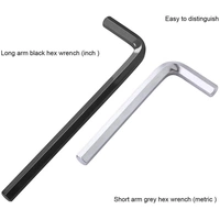 Tacklife HHW1A 30 Stück/Satz Flachkopf Sechskantschlüssel Satz Handwerkzeuge Tacklife HHW1A 30 Stück/Satz Flachkopf Sechskantschlüssel Satz Handwerkzeuge