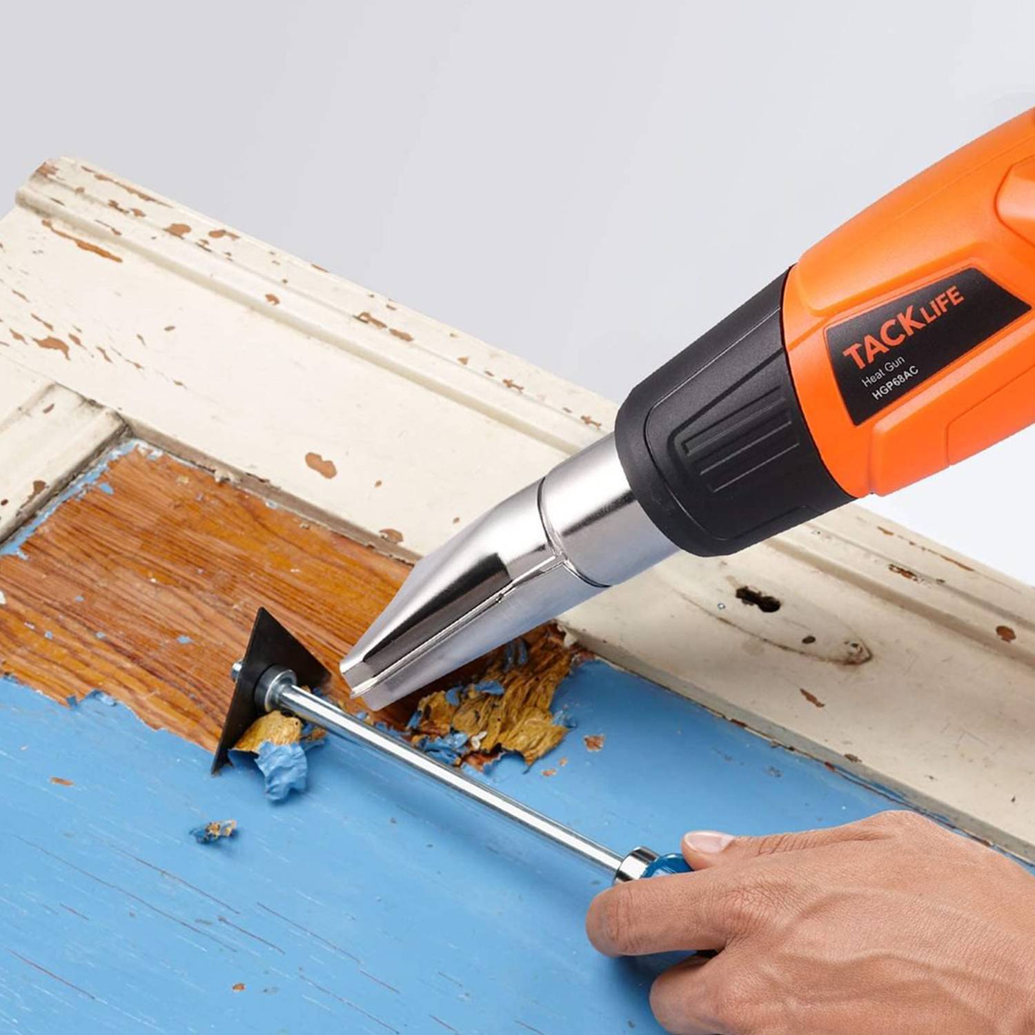 TACKLIFE HGP68AC Heißluftpistole 1500W 572°F-932°F Duale Temperatur Heißluftpistole