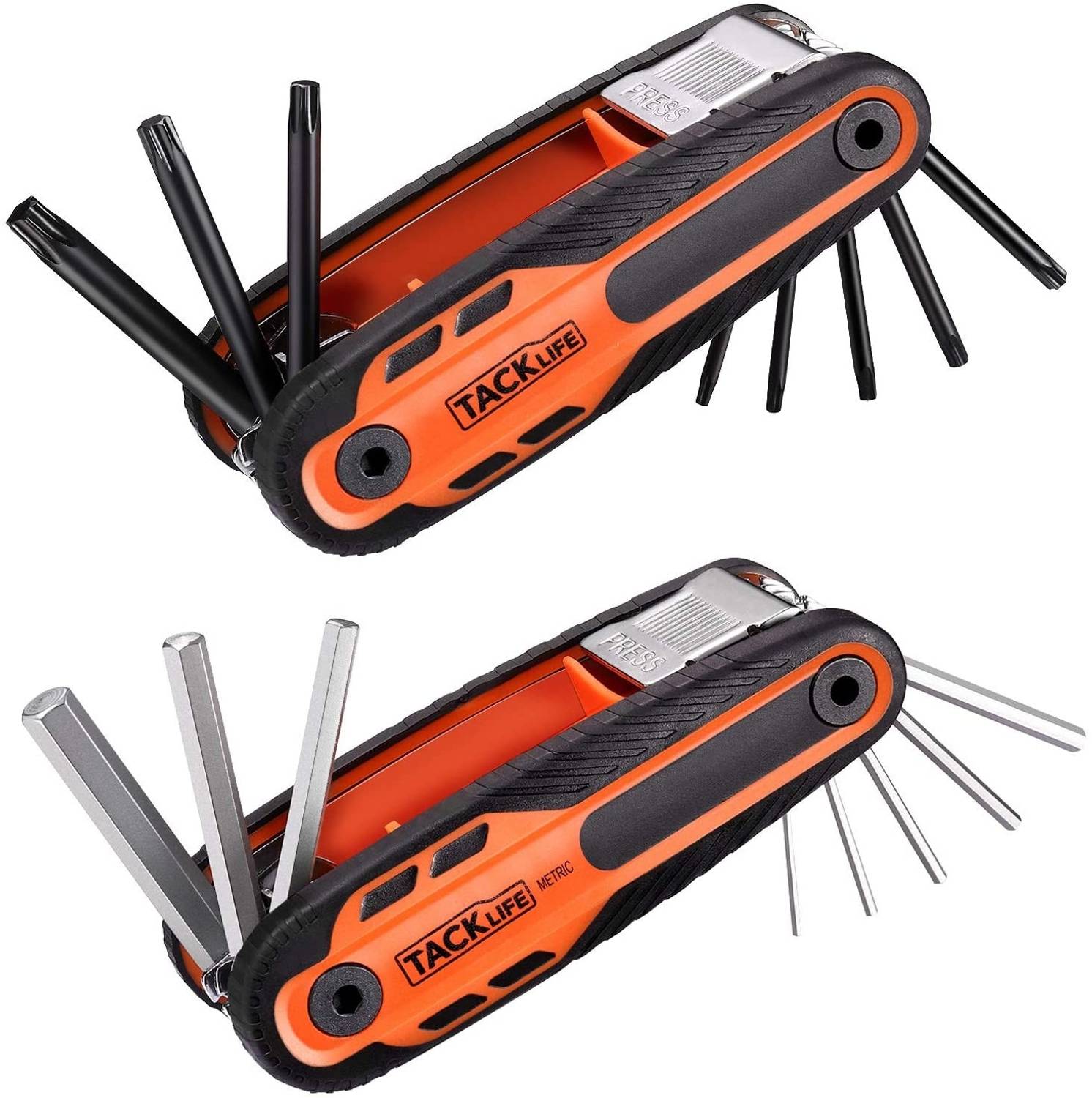 Tacklife HAK5B Inbus- und Torx Messer Innensechskantschlüssel in 16 Größen