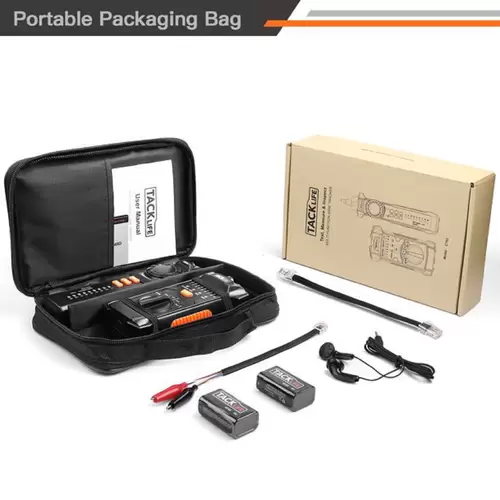 TACKLIFE CT03 Wire Tracker, Multifunktionaler RJ11 RJ45 Kabeltester, Kabeltester Leitungssucher mit NCV-Sonde für die Netzwerkkabelsortierung TACKLIFE CT03 Wire Tracker, Multifunktionaler RJ11 RJ45 Kabeltester, Kabeltester Leitungssucher mit NCV-Sonde für die Netzwerkkabelsortierung