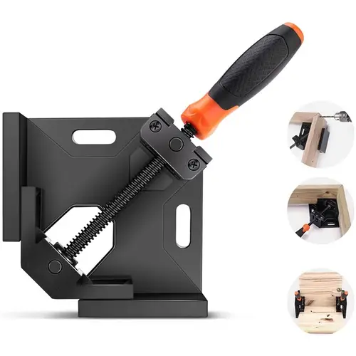 TACKLIDE HAC3A, Eckklemme, 90°-Winkelklemme mit einem Griff, Gehäuse aus Aluminiumlegierung, drehbare Backe, Gewindestange aus Kohlenstoffstahl zum TACKLIDE HAC3A, Eckklemme, 90°-Winkelklemme mit einem Griff, Gehäuse aus Aluminiumlegierung, drehbare Backe, Gewindestange aus Kohlenstoffstahl zum