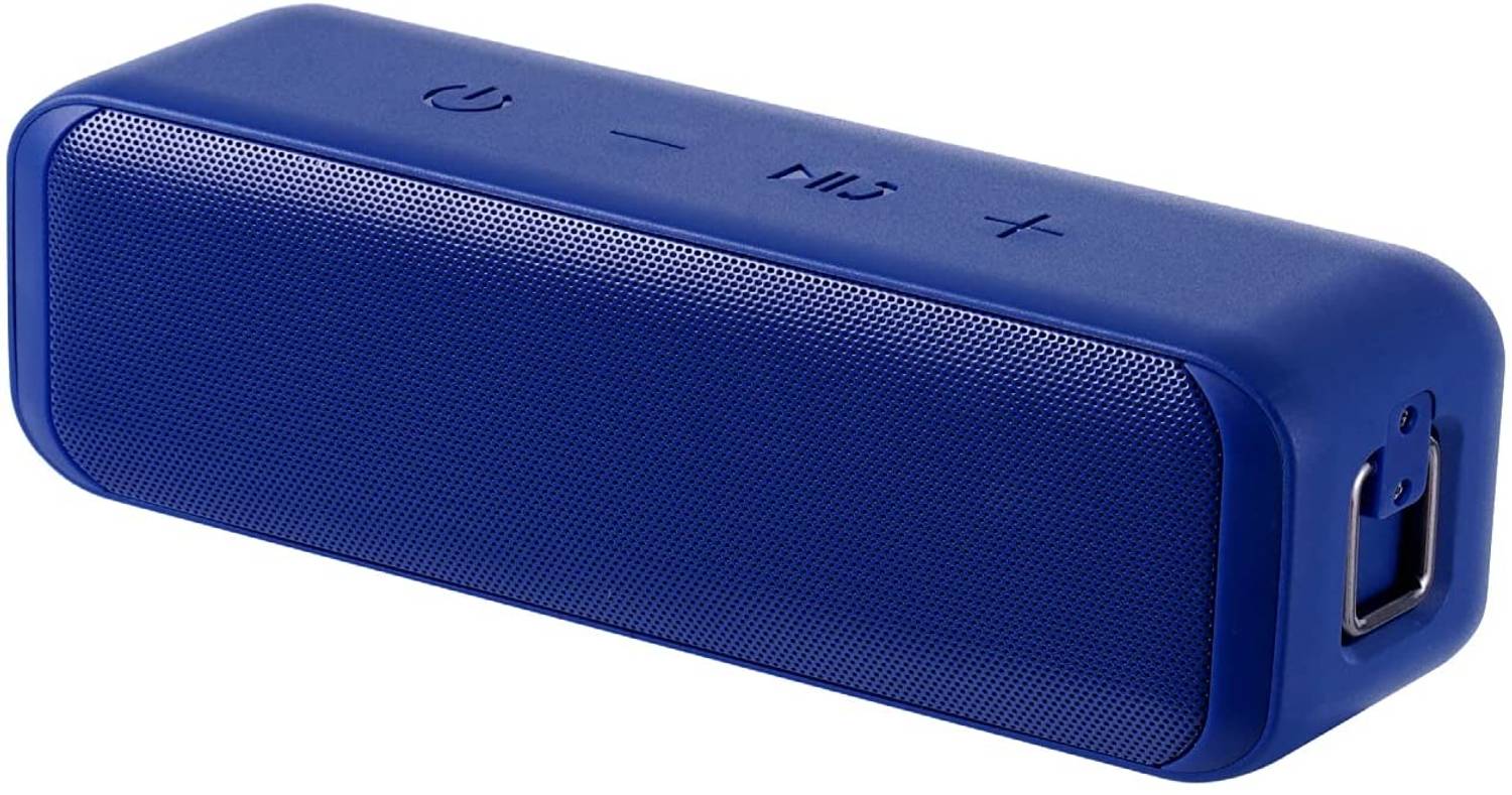 Aukey SK-A2BLU, blaue Farbe, tragbarer Bluetooth Lautsprecher, kabelloser Lautsprecher mit kraftvollem Stereo Sound und tiefem Bass, TWS Pairing