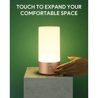 AUKEY LT-T6, LED Nachttischlampe, Berührungssteuerung Tischleuchte 360°, Dimmbar Touch-Tischlampe, RGB Atmosphärenlampe, 3 Helligkeitsstufen, Stimm AUKEY LT-T6, LED Nachttischlampe, Berührungssteuerung Tischleuchte 360°, Dimmbar Touch-Tischlampe, RGB Atmosphärenlampe, 3 Helligkeitsstufen, Stimm