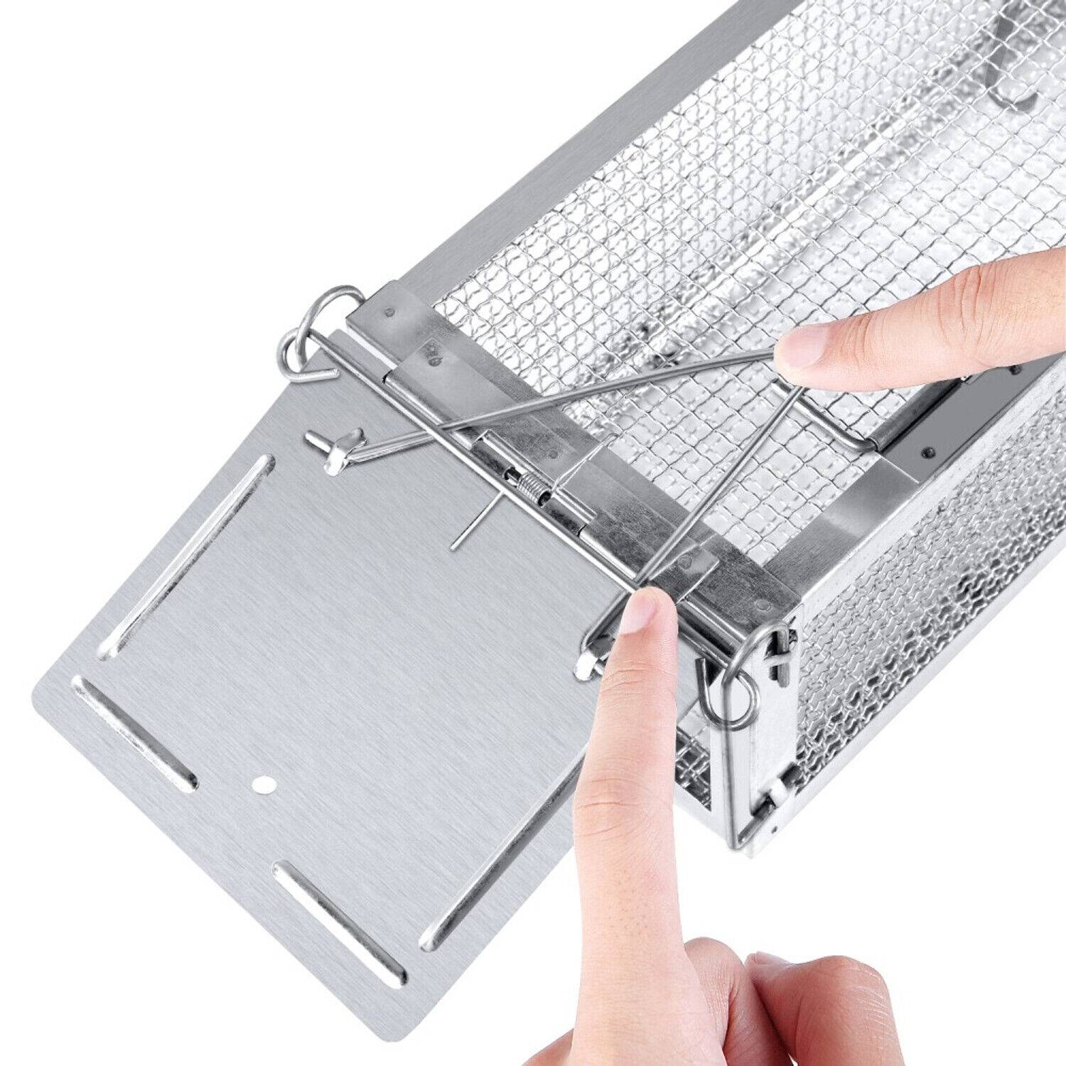 RatzFatz MTBSL60 Lebendfalle Groß, Premium Rattenfalle Wiederverwendbar, Mausefalle Lebend, 2 Türen, Ersetzt Schlagfallen, Siebenschläfer XXL, Trag