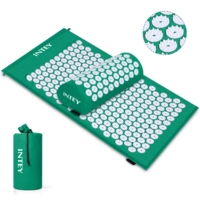 INTEY NY-CT34-Whigre Akupressur-Set, Akupressurmatte & Akupressurkiss zur Entspannung, Weiß/grün INTEY NY-CT34-Whigre Akupressur-Set, Akupressurmatte & Akupressurkiss zur Entspannung, Weiß/grün