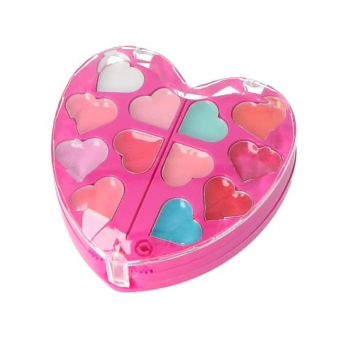 Set Maquillaje En Forma De Corazón