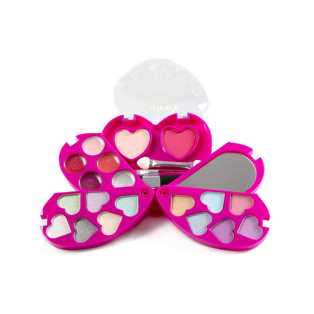 Set Maquillaje En Forma De Corazón