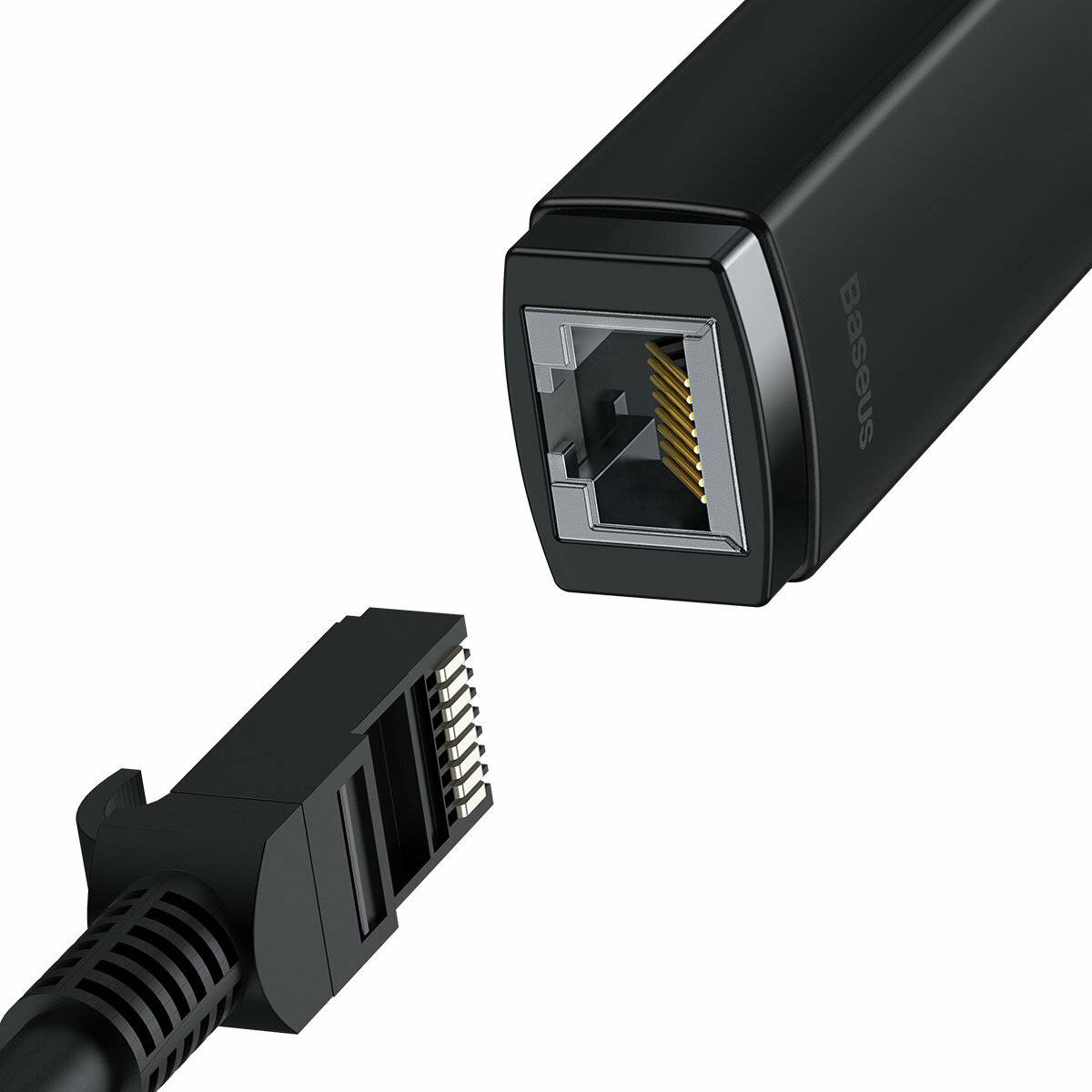 Baseus Lite Serie USB-C auf RJ45 Netzwerkadapter, 100Mbps ( schwarz)