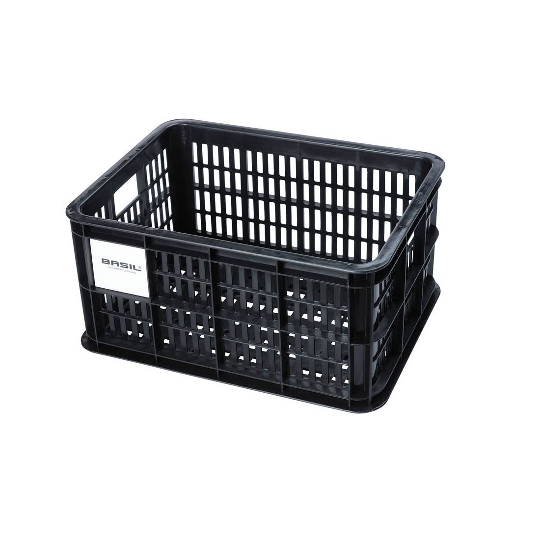 Basil Fahrradkasten Crate S, 40,4x29,8x20,2cm, 17,5ltr, Kunststoff, schwarz