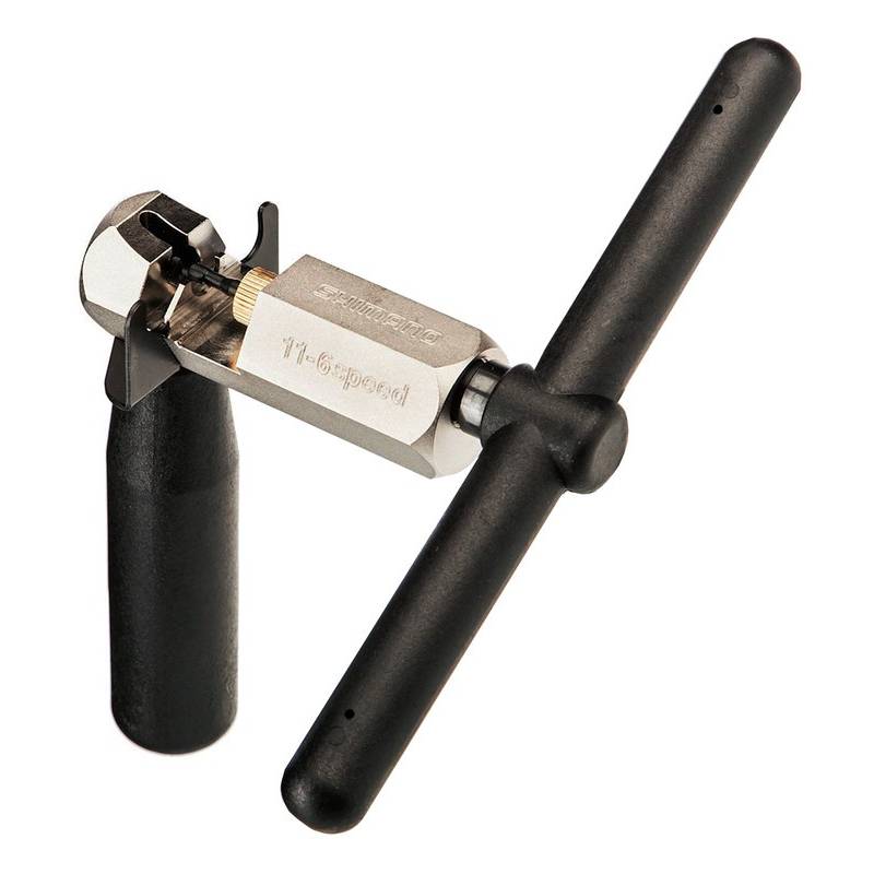 SHIMANO Y13098550 Kettennieter "TL-CN34", für HG,IG,UG-Ketten 6/7/8/9/10 u. 11-fach, schwarz/silber