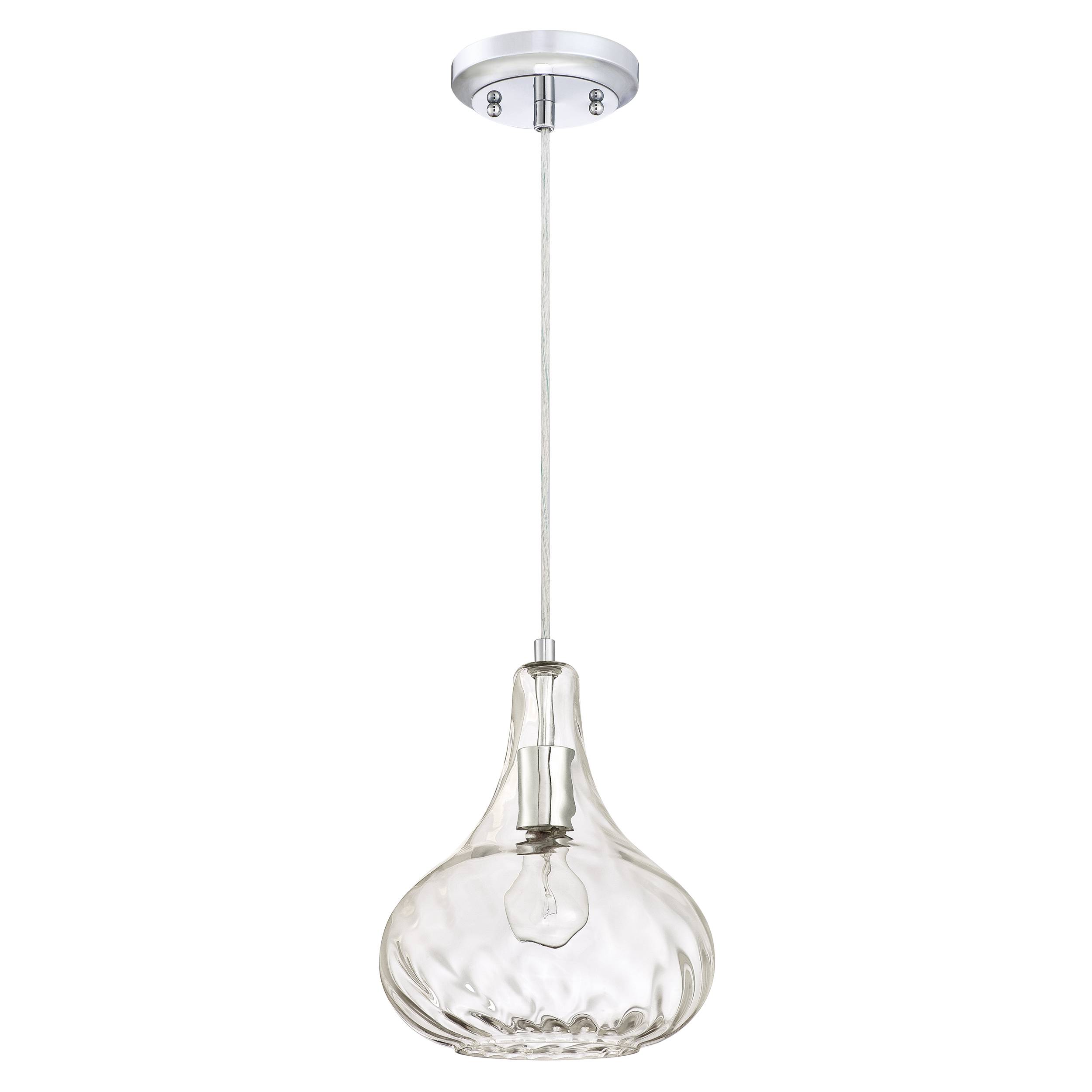 Pendelleuchte Hammerschlagglas