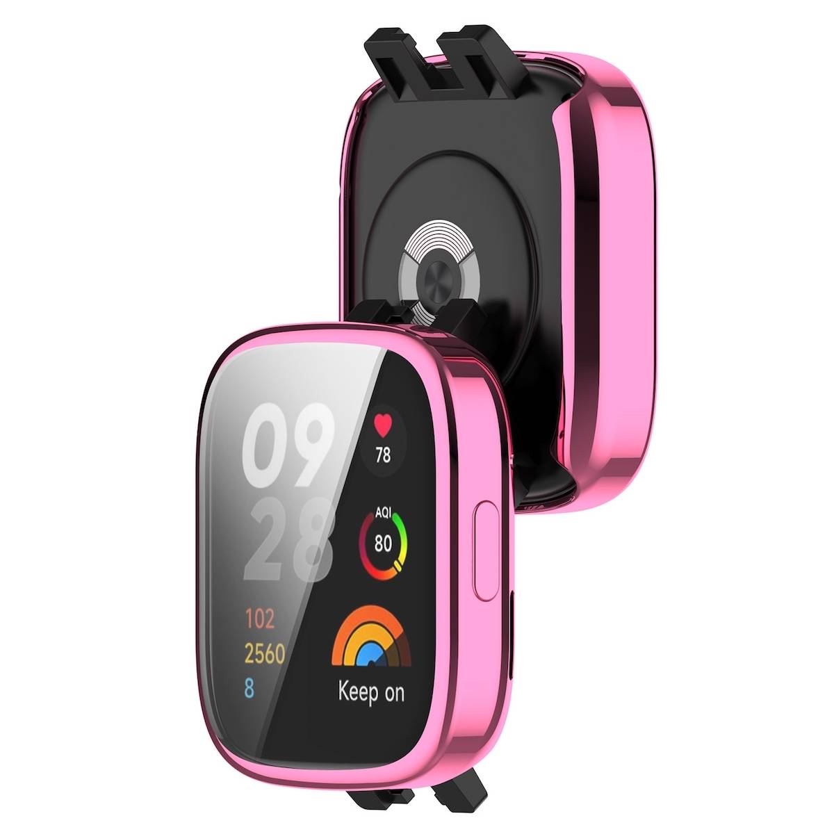 Full TPU Watch Pink für Xiaomi Redmi Watch 3 Cover Etuis Schutzhülle
