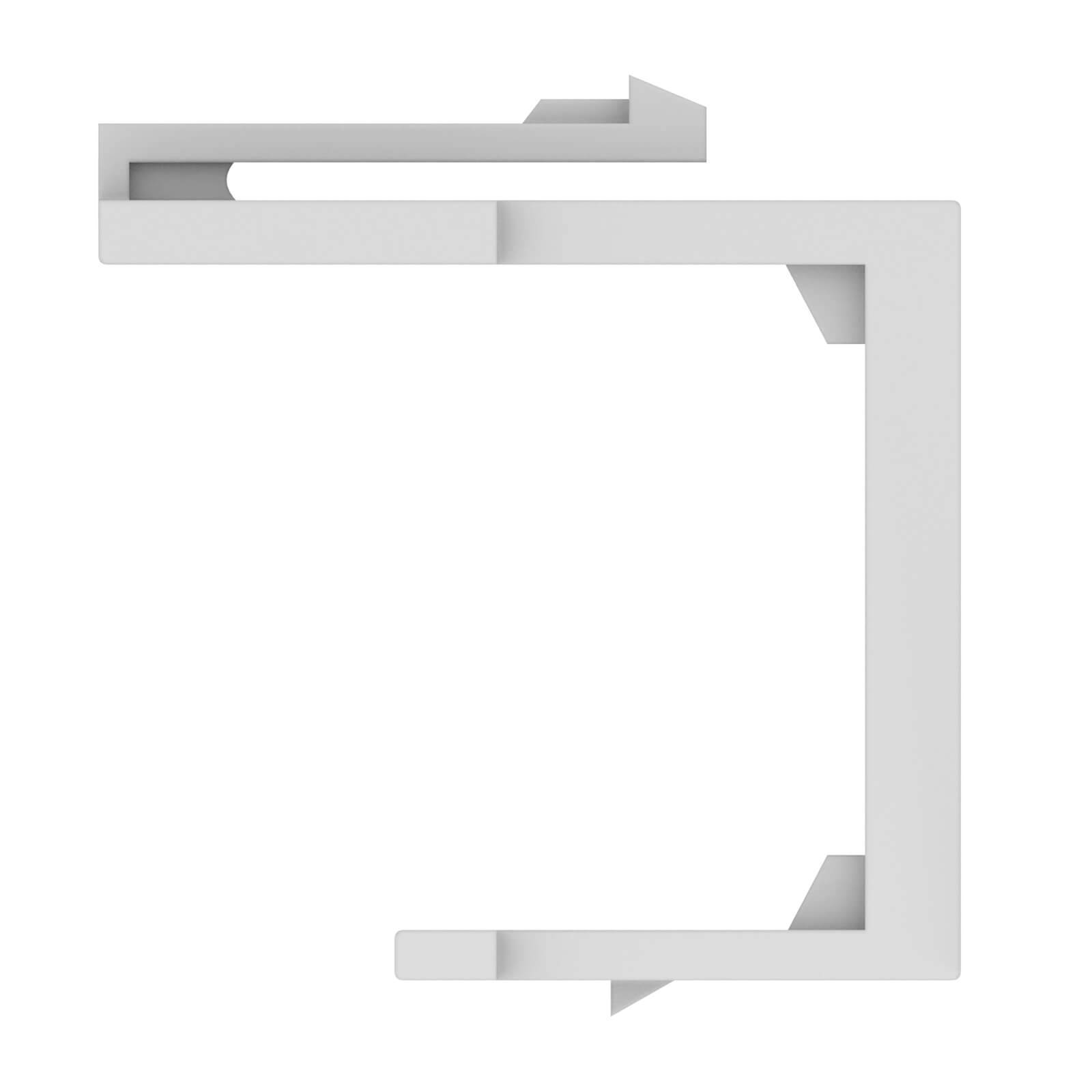 hb-digital Keystone Staubschutz für Patch Panel Keystone Abdeckung für Ihr Keystone System weiß