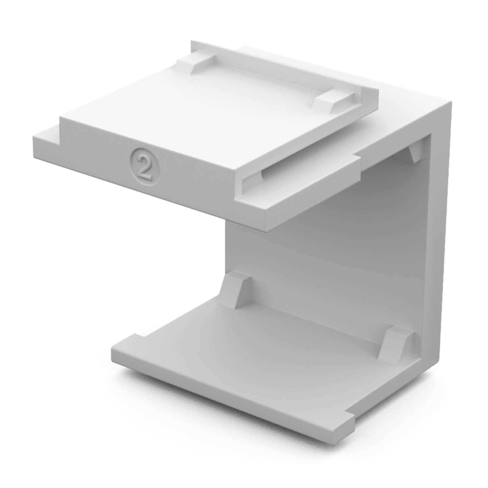 hb-digital Keystone Staubschutz für Patch Panel Keystone Abdeckung für Ihr Keystone System weiß
