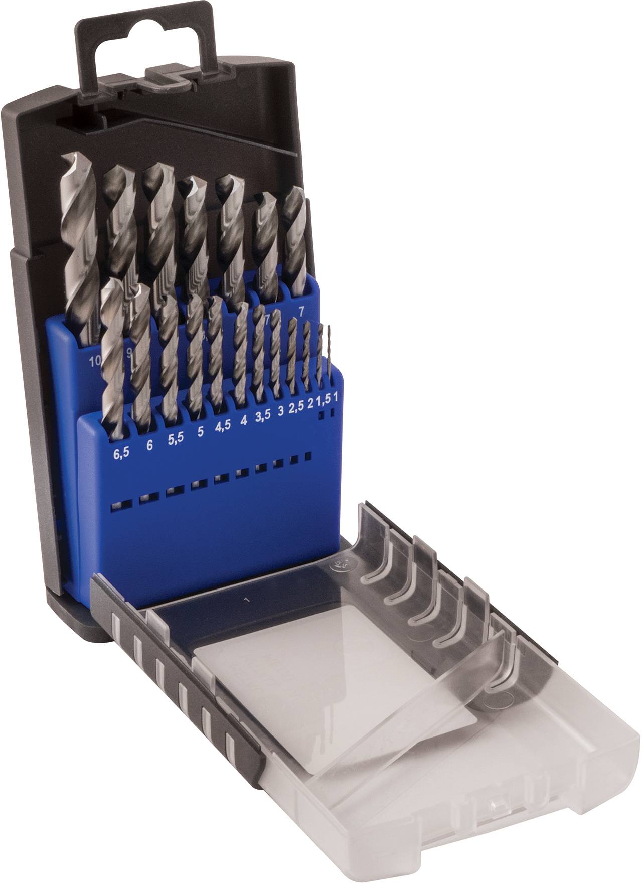 HSS Bohrer Satz, 135 °, Split-Point, 19-teilig