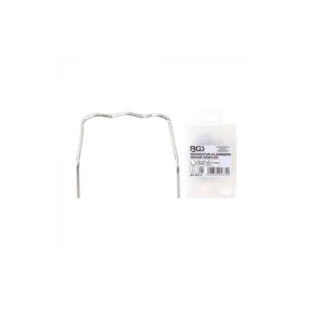 Reparatur-Klammern - L-Form - Drahtstärke 0,6 mm - 100-tlg.