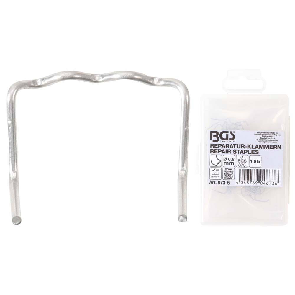 Reparatur-Klammern - L-Form - Drahtstärke 0,8 mm - 100-tlg.