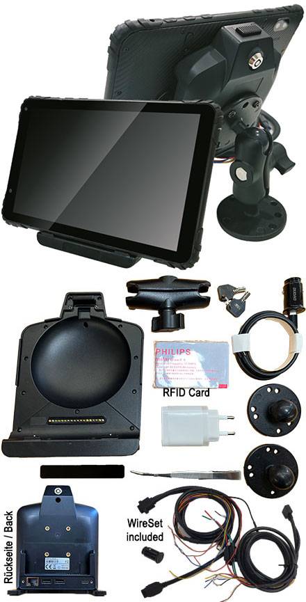 CTFPND-11B (8" Android TabletPC/PND, Ruggedized, 2.0Ghz Octacore CPU/4GB RAM, GPS/WLAN/BT/LTE, RFID (NFC), TTL/RS23