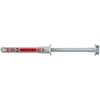 Fischer 562152, Spreizdübel, Beton, Gipsblock, Mauerwerk, Nylon, Grau, Verzinkter Stahl, Torx