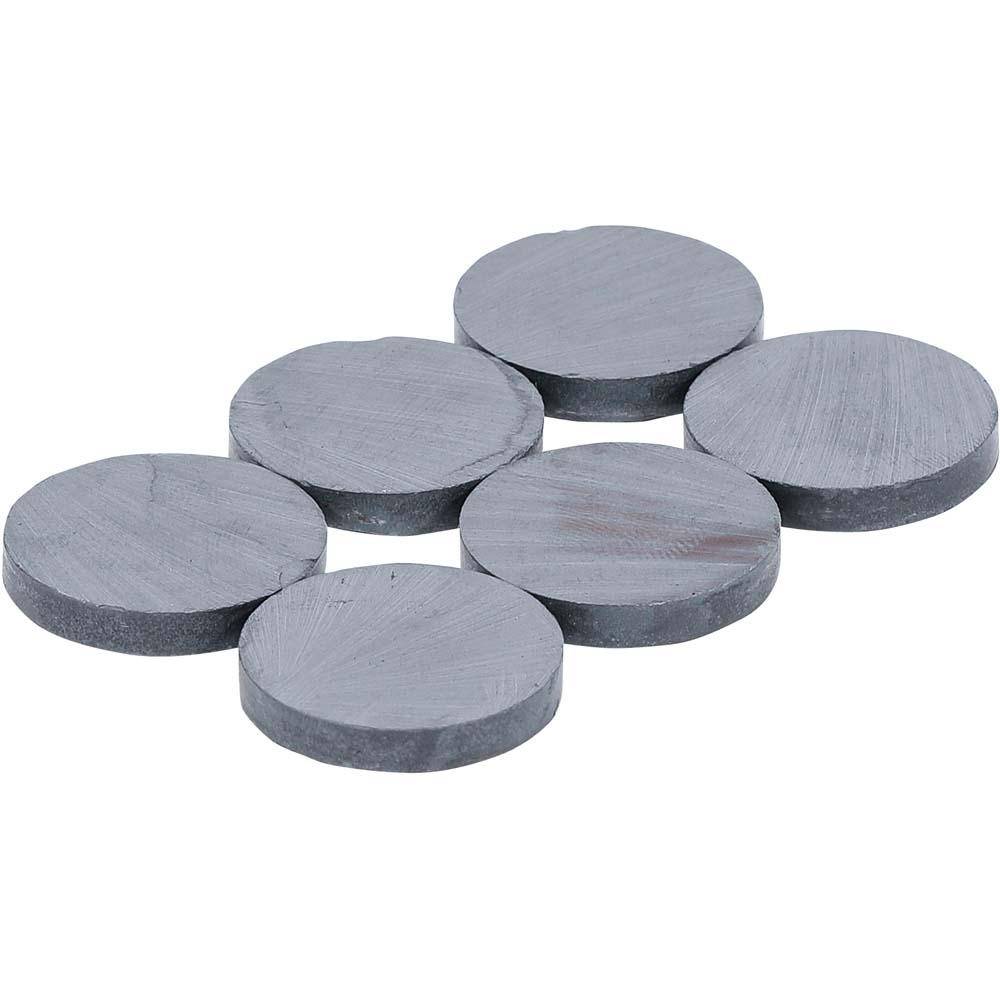 Magnet-Satz - Durchmesser 25 mm - Material Keramik - Inhalt 6-tlg.
