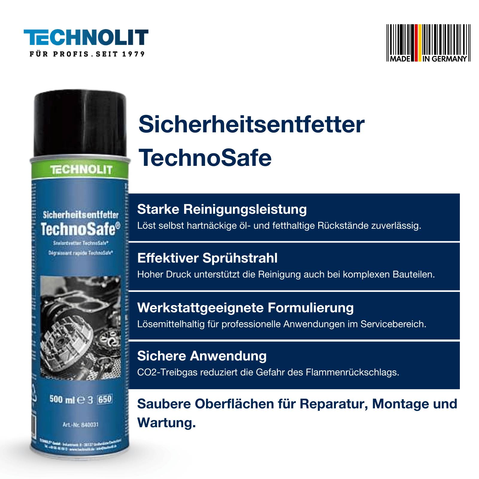 TECHNOLIT Entfetter-Spray TechnoSafe 500 ml