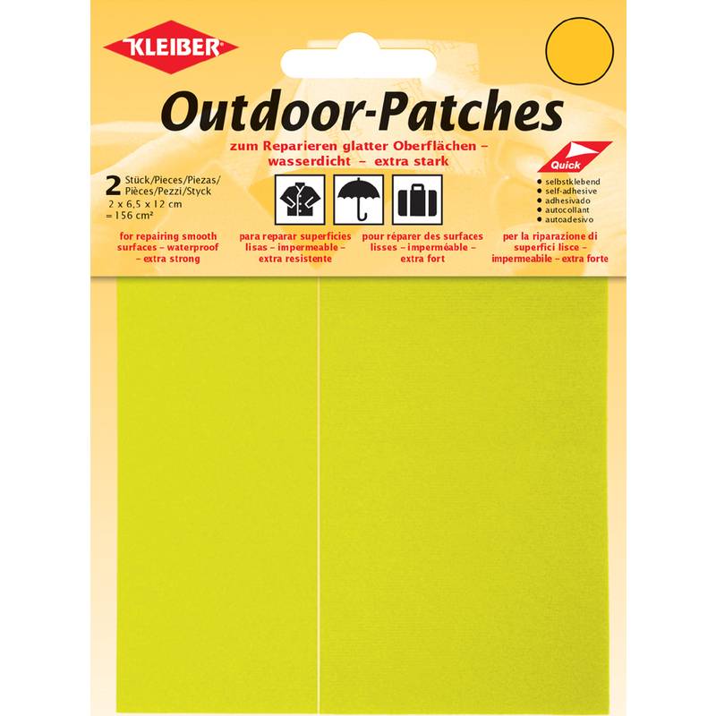 KLEIBER Outdoor-Patches, selbstklebend, 65 x 120 mm, neon-
