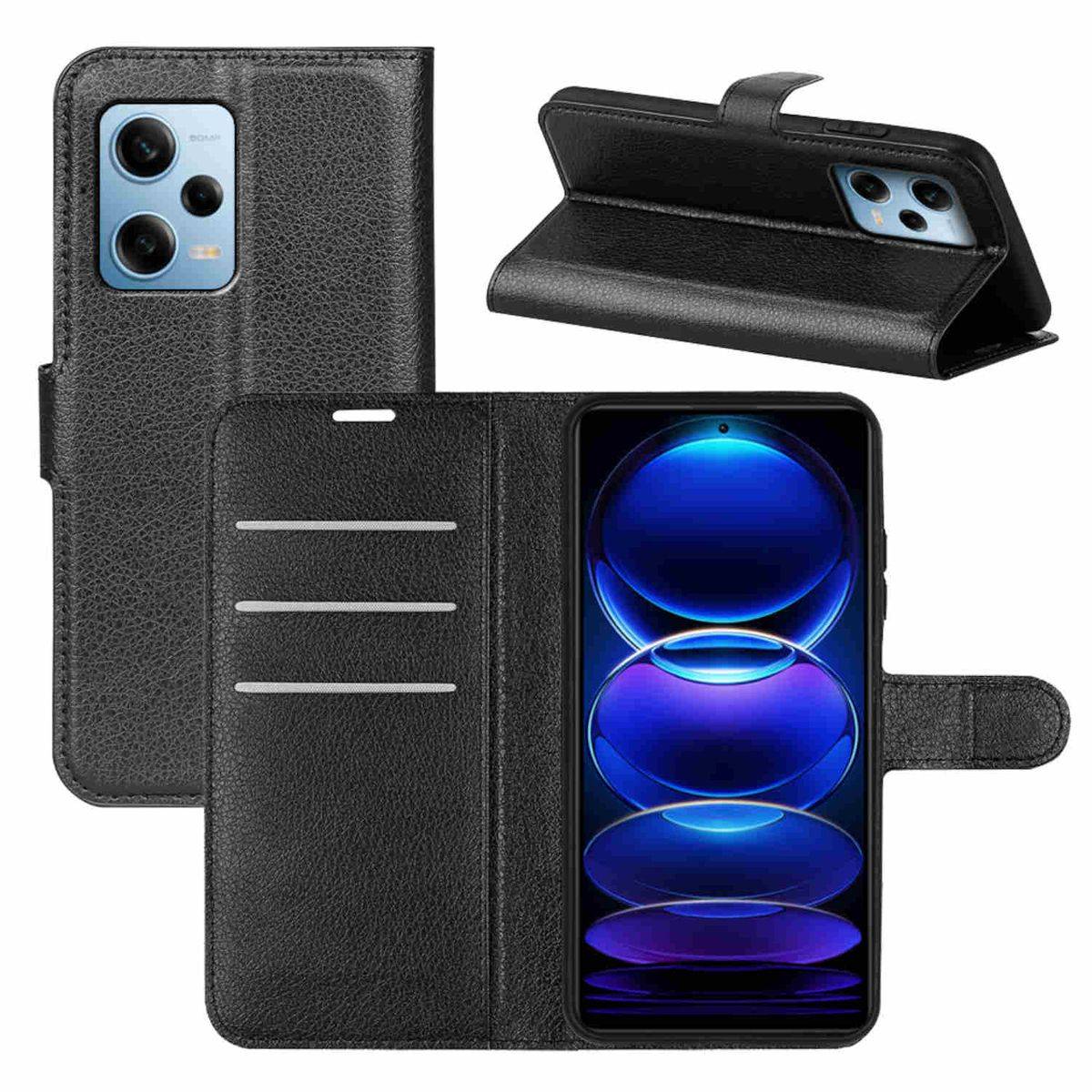 Für Xiaomi Poco F5 Handy Tasche Wallet Premium Schutz Hülle Case Cover Etuis Neu Zubehör Schwarz