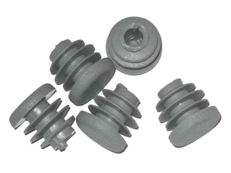 Packung 500 Stück Lamellenstopfen Rundrohrstopfen Ø 18 mm (Außen) Stopfen GRAU