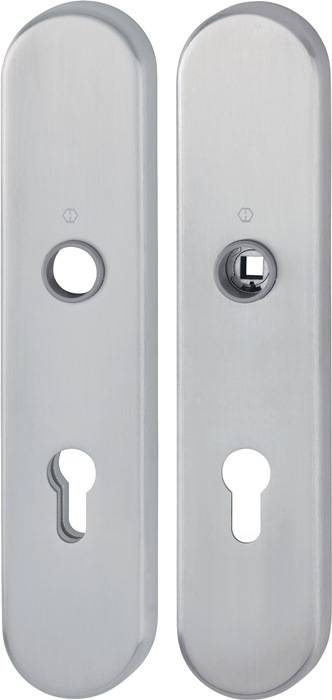 Langschildpaar F69 VA ma F69 PZ 72mm HOPPE