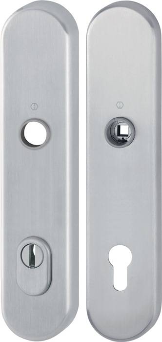 Langschildpaar E3332ZA/3310 ma F69 PZ 92mm HOPPE