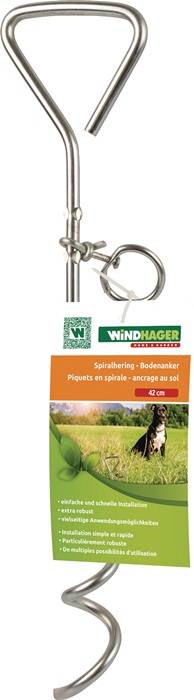 Spiralhering verzinktes Metall L.41cm WINDHAGER