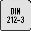 NC-Maschinenreibahle DIN 212-3 H7 Form B D.12mm HSS-Co TECWERK