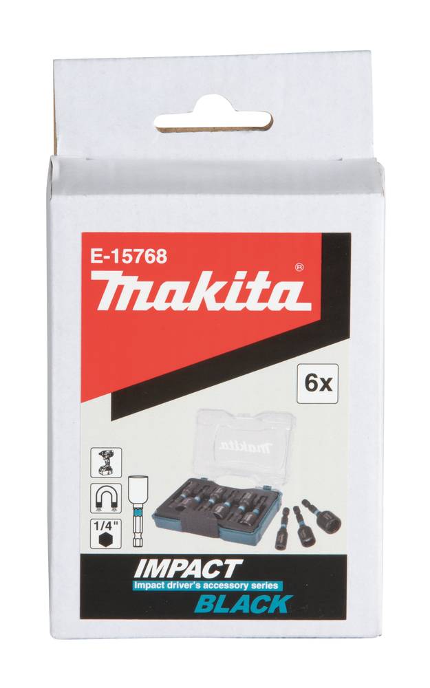 Makita Steckschlüsseleinsatz-Set E-15768 6-tlg. 1/4''