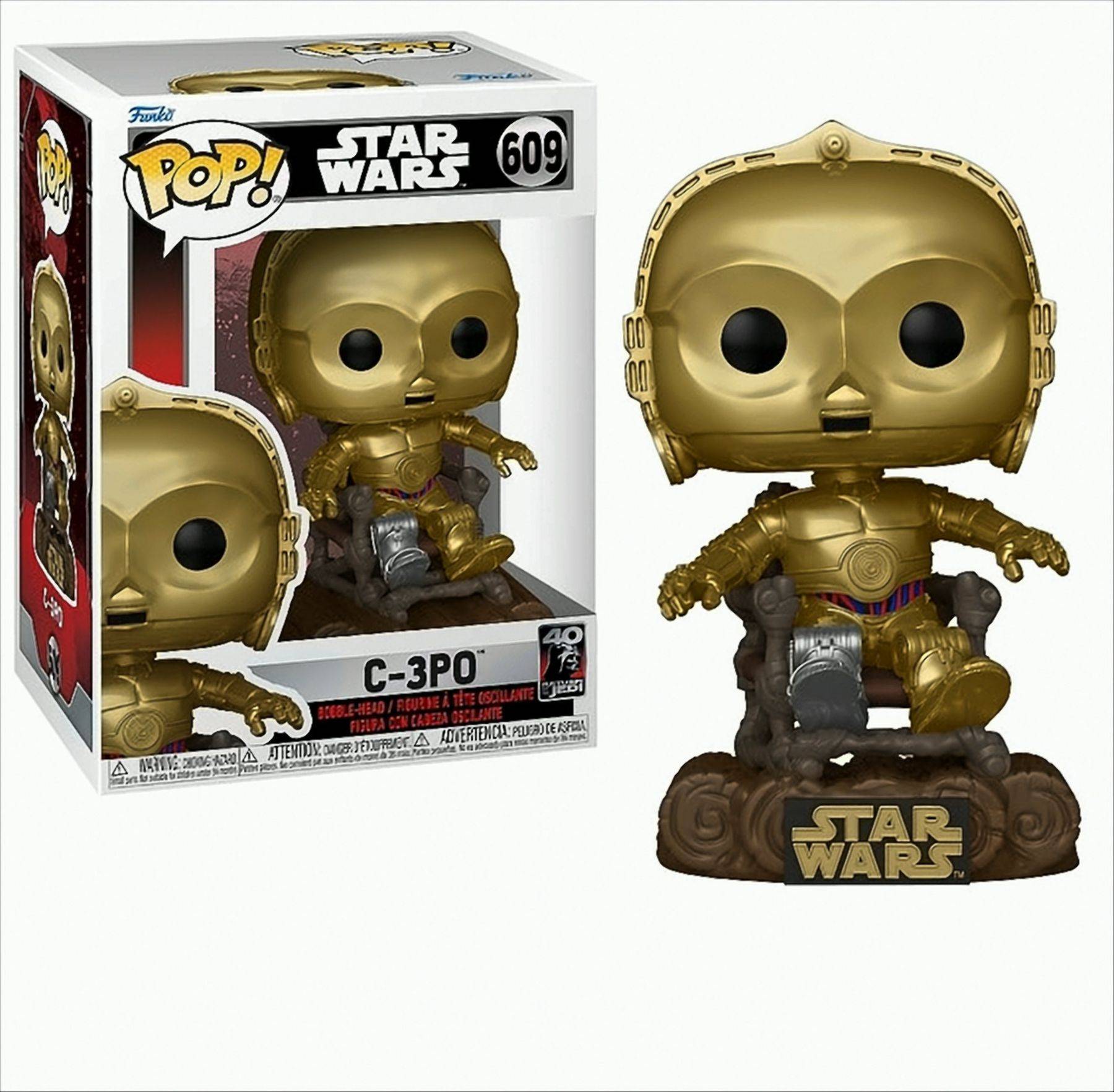 POP Star Wars 40th - C-3PO in Chair Neu & OVP