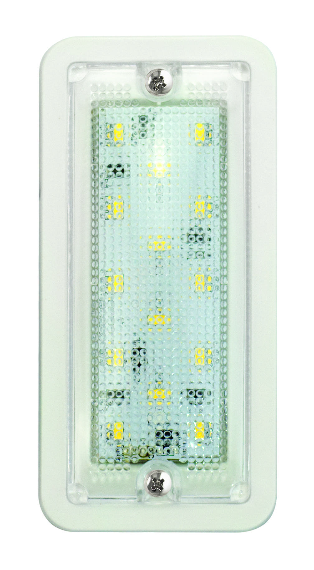 LED Innenraumleuchte, Serie 148, White Edition, rechteckig, 120°, 24 Volt