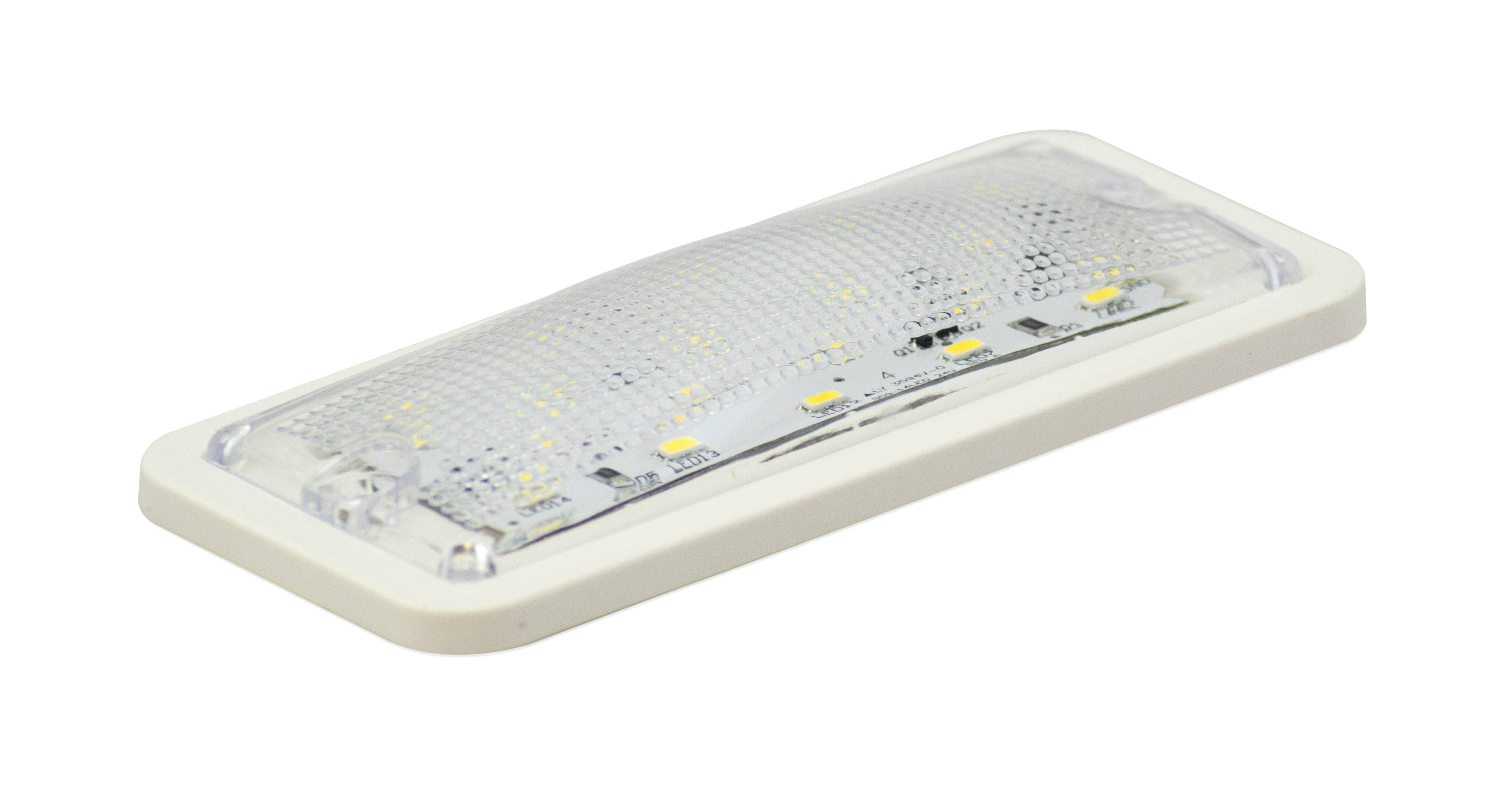 LED Innenraumleuchte, Serie 148, White Edition, rechteckig, 120°, 24 Volt