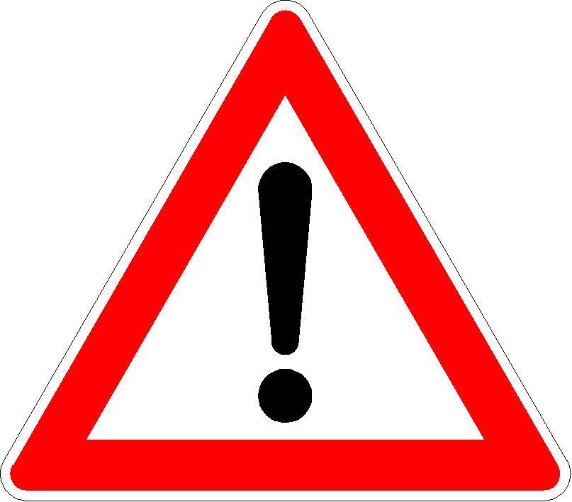 Gefahrenstelle VZ 101