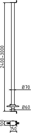 Schake Kanalstrebe "Perfekt", Ø 60 mm, DIN 4124, 4 Längen | Größe: Gr. 4 2,4m - 3,00m - 80,80kn - 75